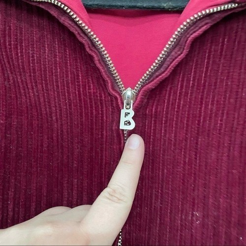 Vintage bogner thick corduroy bomber jacket with collar sz.14 - Picture 3 of 6