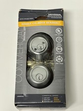 Universal Hardware UH40056 Commercial Double Cylinder Deadbolt in Satin Chrome