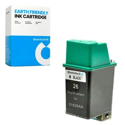OSI Compatible 1PK 26 Black Ink Cartridge fits HP DesignJet 200 220 600 Plotter