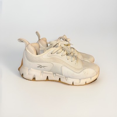 Reebok Zig Dynamica Womens 8 Chalk IF5948 Athletic Sneakers