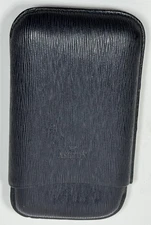 3 Cigar Case Ashton Robusto, Cross Grain Leather Calfskin READ