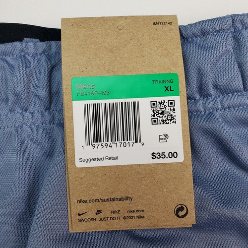 Pantalones Cortos de Entrenamiento Nike Dri-FIT Totality Tejido 7” Talla XL Extra Grande Gris Estándar - Imagen 3 de 7