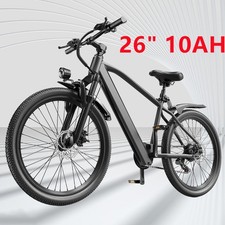26" 750W Adult Electric Mountain Ebike 36V 10Ah Battery Urban Commuter Bike