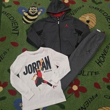 Jordan Kids Zip-Hoodie, T-Shirt,  Jogger Set Small 8-10 