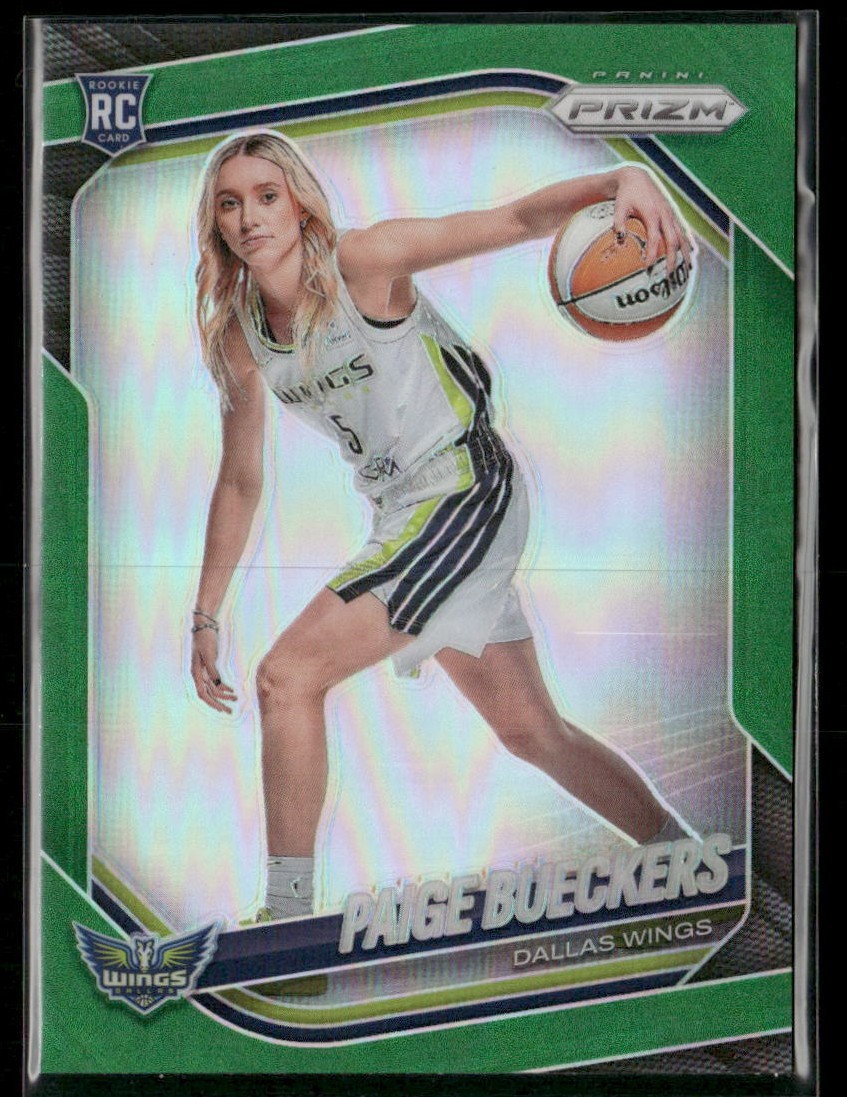 2025 Panini WNBA Prizm Paige Bueckers RC Green Prizm Wings Rookie #147 Variation