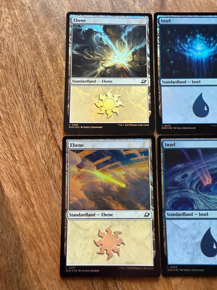 Basicland Set - FOIL - NM - DE - Edge of Eternities - MTG - Magic - Forest Swamp - Bild 2 von 4