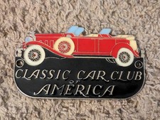 Vintage Classic Car Club Of America 5 Ccca Enamel Car Grille Badge Plaque