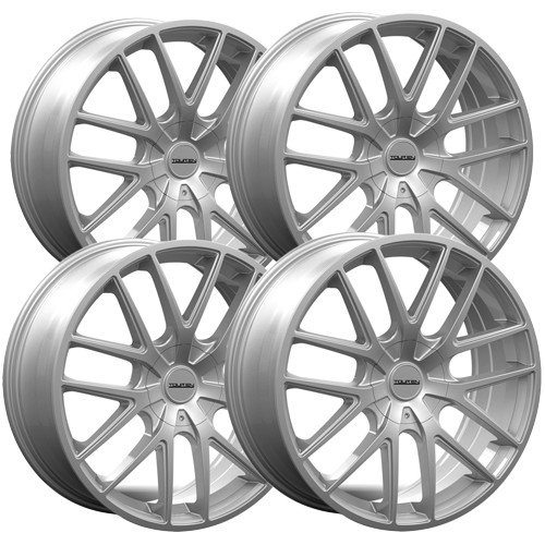 (Set of 4) Touren TR60 18x8 5x112/5x120 +40mm Silver Wheels Rims 18 ...