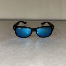 RAY-BAN JUNIOR RJ 9052S 100S/55 BLACK MIRRORED Blue KIDS SUNGLASSES 47-15 125