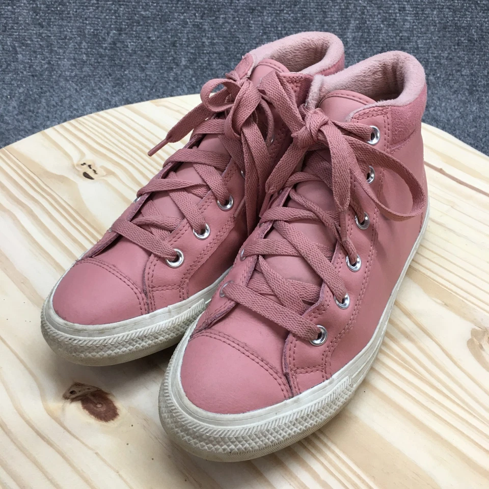 Zapatillas Converse Juveniles 6 Chuck Taylor All Star PC Mid GS Cuero Rosa 661905C Foto 3 de 4