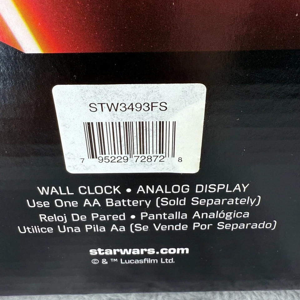 Star Wars Darth Vader Stormtrooper Wall Clock 10” Round Analog Display - Image 4 of 4