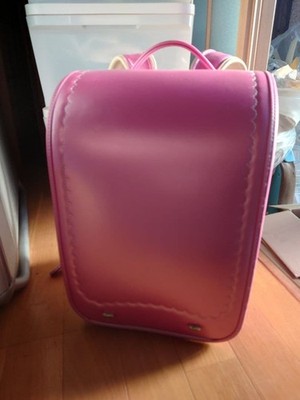RANDOSERU Pink Heart School Backpack Durable Leatherlike Childrens Bag