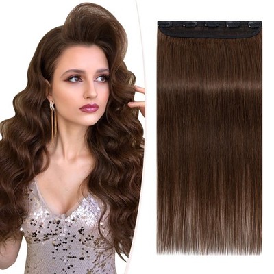 Clip in Extensions Echthaar,1 Teilig 5 Clip in Extensions Haarteil 100% Remy ...