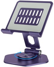 Foldable Aluminum Tablet Stand for Desk, 360  Swivel iPad  Tablet Holder 