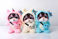 KATZE ALISA Pl&uuml;schtier Kuscheltier Stofftier Hoodie ca. 30 cm, 1A-Pl&uuml;sch +Tasche