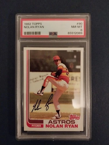 1982 Topps Baseball Nolan Ryan #90 Houston Astros HOF PSA 8 NM-MT