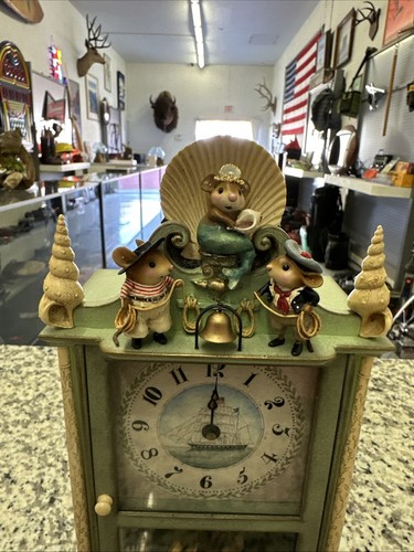 Rare Retired Wee Forest Folk Homecoming Mantle Clock Number 22 Of 150 Made - Foto 5 di 14