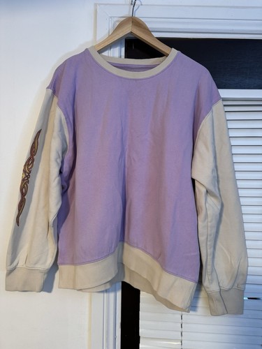 BILLABONG Women’s Since 73 Brooklyn Crew Neck Purple Jumper Fleece Large - Picture 2 of 14