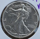 1944 Walking Liberty Half Dollar 50C Silver Circulated Business Strike