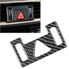 Mergency Light Button Frame Trim Carbon Fiber Black Fit Kia K3 Forte 2019-2021