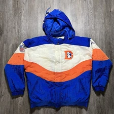 Vintage 90s Denver Broncos Jacket Mens Large Apex One Football NFL Bomber