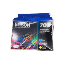 Epson 702 Cyan Magenta Yellow Standard Capacity Ink Cartridges 3/2024 Sealed