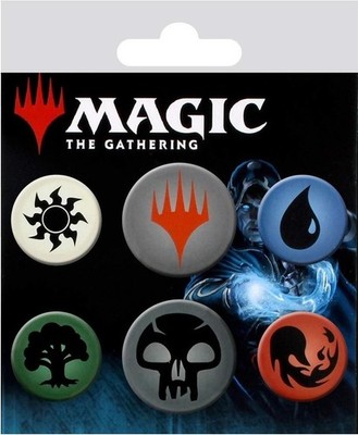 Gadget - Magic The Gathering: ABYstyle - Mana Symbols (Badge Pack / Set Spille) 