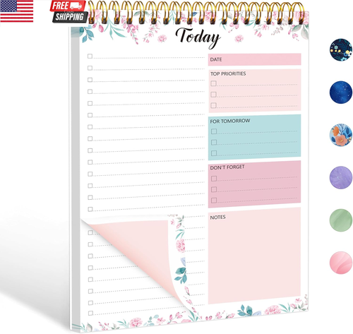 To Do List Notepad - Daily Planner Notepad 104 Pages Task Planner, 6.7 ...