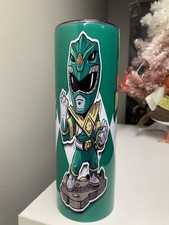 Green Power Rangers Cartoon Inspired Tumbler 20oz Cup Mug Stainless