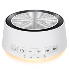Sound Machine Noise Machine with 30 Soothing Sounds 12 Colors Night Light White