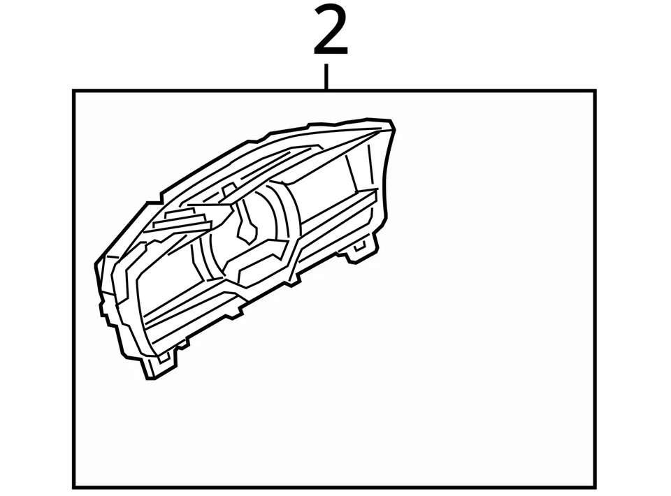 2013-2013 福特 Flex Speedometer 仪表组仪表 Da8t-10849-al UJMYF — 第 4/4 张图片