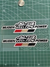 Mugen Power Jdm Style Sticker Decal X2 - Black White Red Gold Honda Civic Mugen Power Jdm Style Sticker Decal X2 - Black White Red Gold Honda Civic