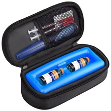 Insulin Vial Cooler Travel Case (Black),Keep Medication Vial Cool,Portable In...