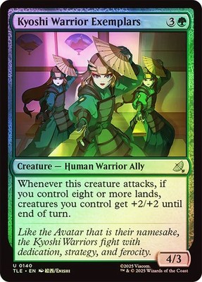 MTG FOIL Kyoshi Warrior Exemplars  - Avatar: The Last Airbender Eternal #140