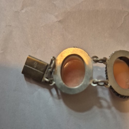 BRACCIALE CAMMEO VINTAGE 8 CONCHIGLIE CAMMEI GM - Foto 6 di 9