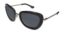 NEW ISAAC MIZRAHI 30200 SUNGLASSES METAL  PLASTIC FULL-RIM CAT EYE WOMENS BK