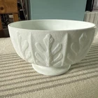 Vintage White Milk Glass FTD Planter 7”x4”