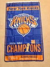 NEW YORK KNICKS 2026 NBA CHAMPIONS FLAG BANNER 3x5 FT