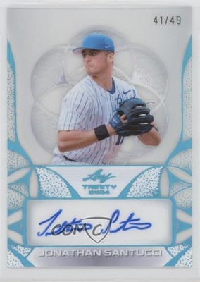 2024 Leaf Trinity Clear Auto Platinum /49 Jonathan Santucci #CA-JS1 Auto