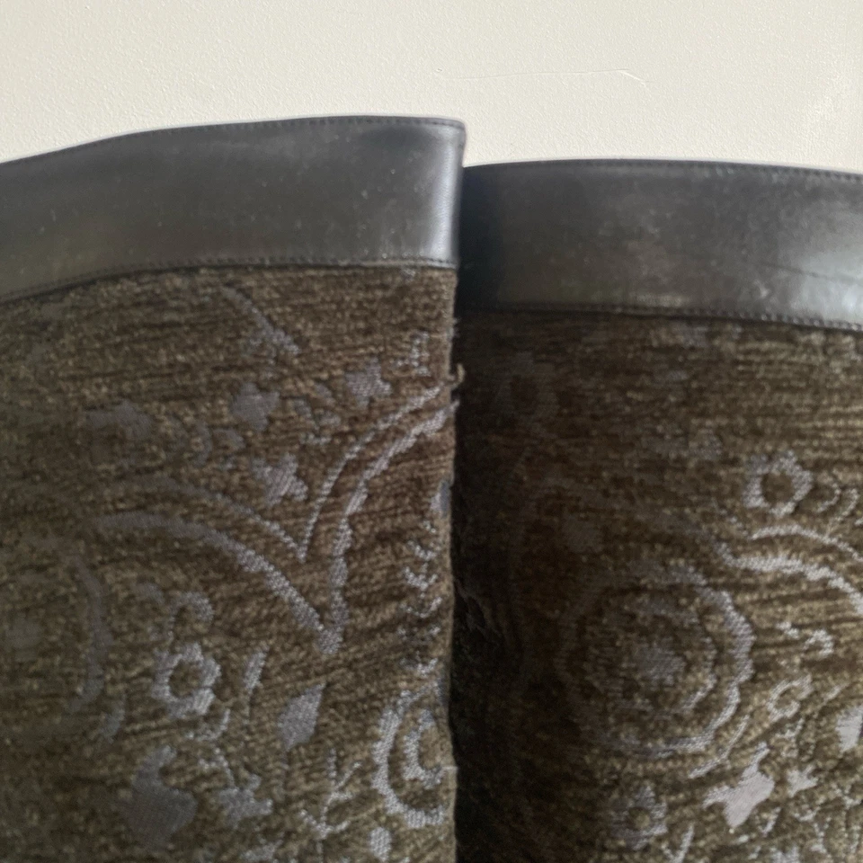 Botas hasta la rodilla Stella McCartney vintage tapiz Y2K 38 cuero vegano Foto 4 de 4