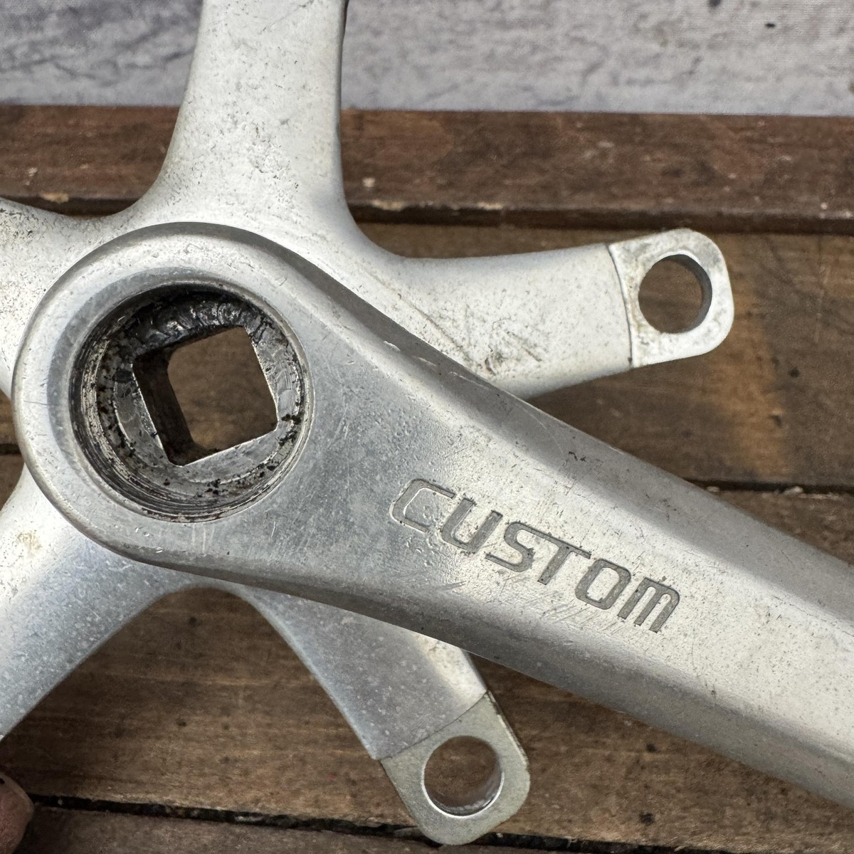 RAPIDS CRANK SR & STE EZ SQUARE 100 セット Vintage SR Custom Crankset 170mm 118 BCD Square Taper Japan Road
