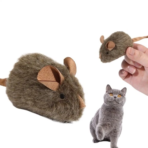 2x Squeaky Mouse Cat Toy -Chirping Sound, Chew Proof Interactive Kitten Teaser deal from eBay