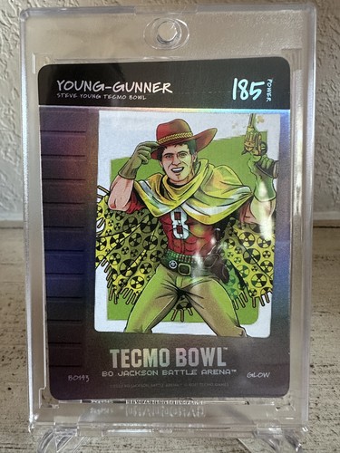 Bo Jackson Battle Arena Tecmo Bowl #185 Young Gunner Glow Blow On It
