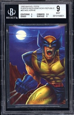 1995 Marvel Flair PEPSI Promo WOLVERINE #98 Puerto Rico Mexico BGS