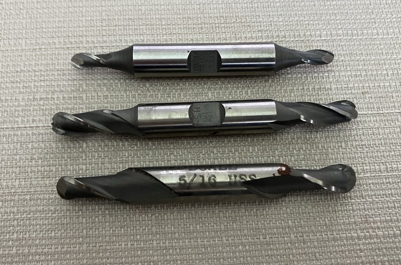 Lot Of 3 Ball End End Mills. T-28.