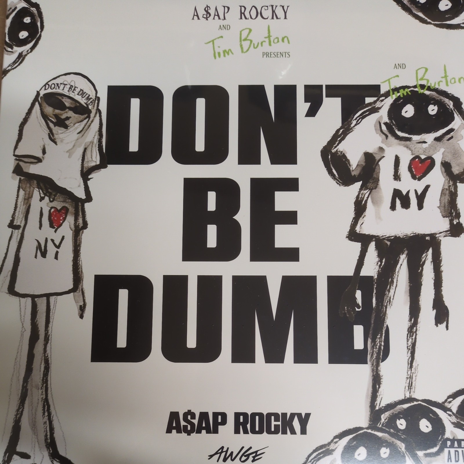Asap Rocky Dont Be Dumb Shirthead Signed 2 Disc Vinyl Lp