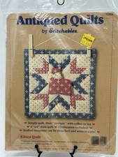 Antiqued Quilts By Stitchables ~Kitten Mini Quilt 6x6 New Made In USA