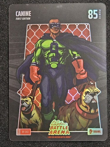 Kenneth Walker CANINE Brawl Battlefoil 2026 Bo Jackson Battle Arena Card #BF-343