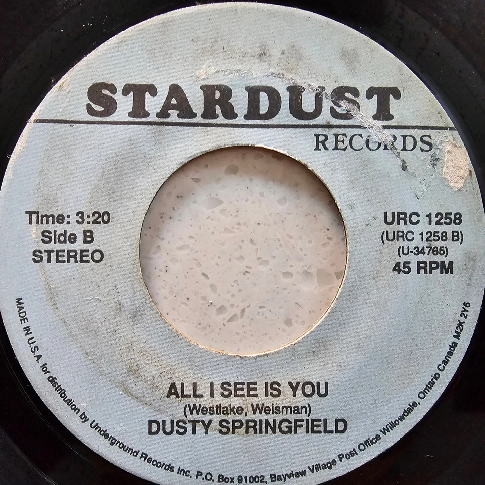 Dusty Springfield - The Look Of Love / All I See Is You  - Reissue 7" - Image 4 of 4