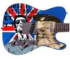 The Verve Richard Ashcroft Signed Graphics Photo Guitar ACOA